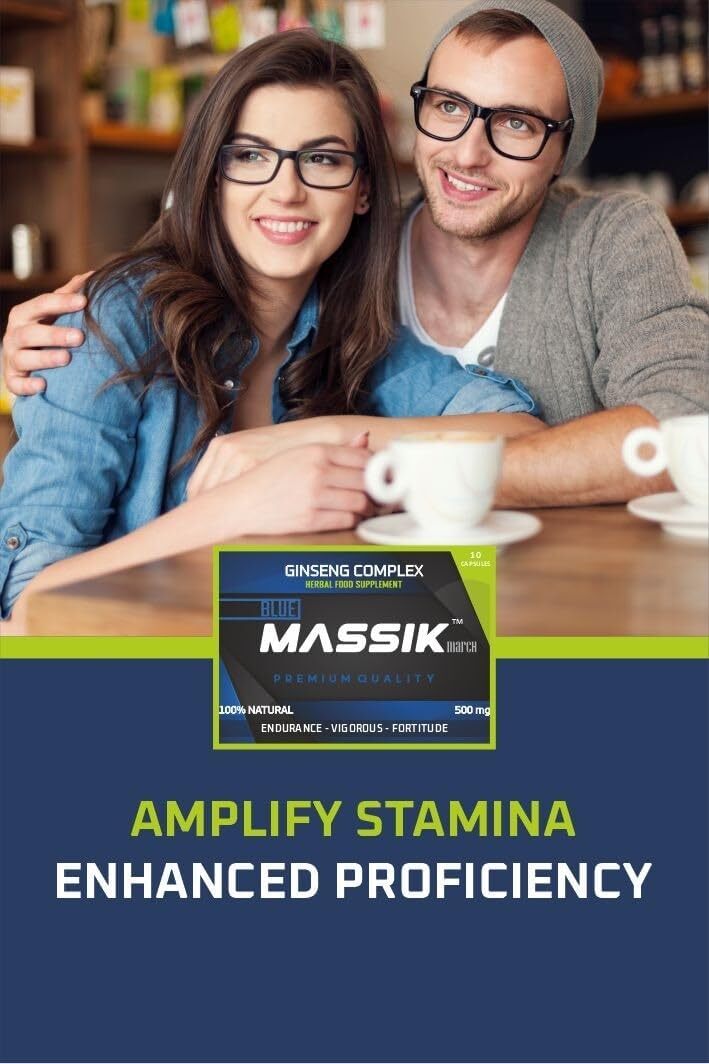 MASSIK MARCH - Herbal Supplement for Men, Extra Strength Performance Enhancing Pills