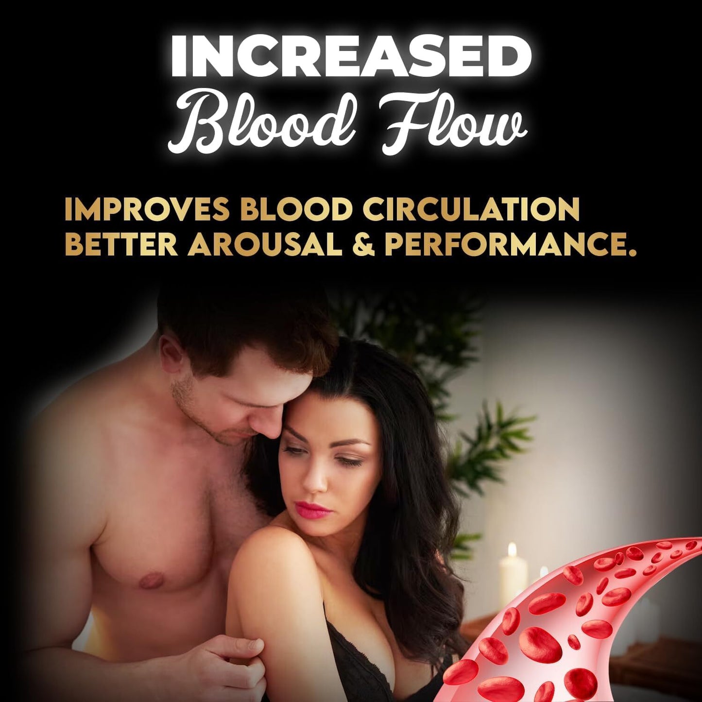 VConnect Male Performance Enhancing Food Supplement | Fast Acting | Ginseng Maca | Energy and Stamina Support | Made in UK