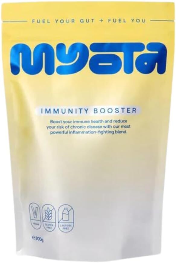 Prebiotic Fibre Supplement, Supports Digestive Health, Immunity & Mood, 1/3 NHS Daily Fibre. 300g myota Immunity Booster. Suitable for Adults and Kids. Gluten-Free, Vegan, 100% Natural.