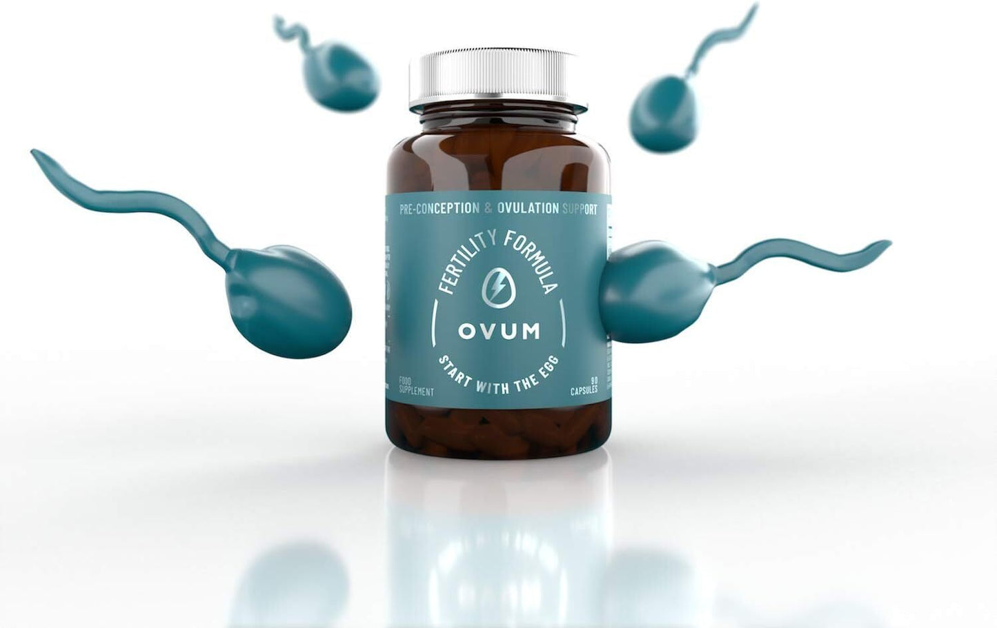 OVUM Fertility Supplement with MicroActive™ CoQ10 and Methylfolate | We Start with The Egg ® | Most Scientifically Advanced Supplement for Fertility | 30 Day Supply | Made in The U.K