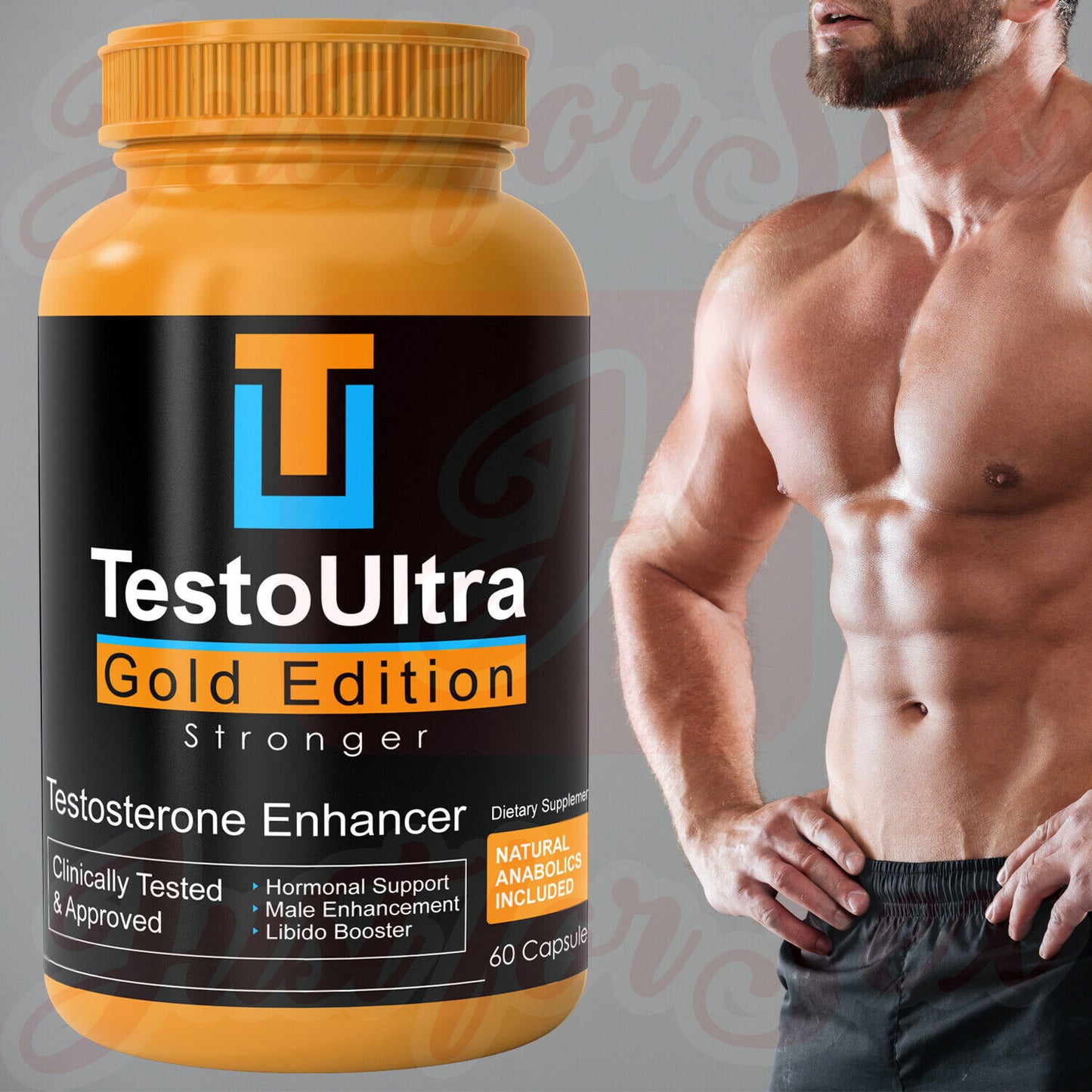 Testosterone Booster Supplement for Men Male Sexual Energy Enhancement Table