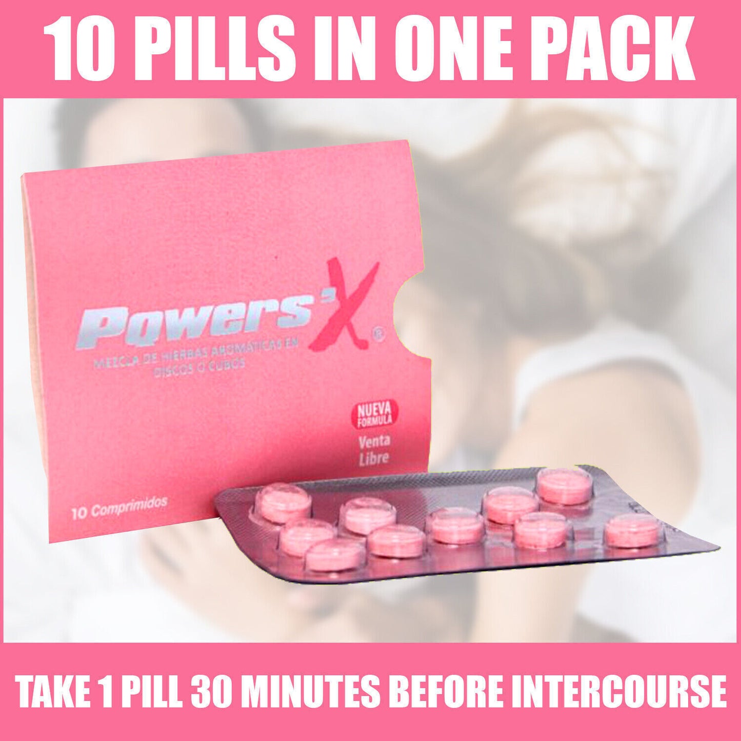 Powers'x Women Natural Supplement 10 Pills