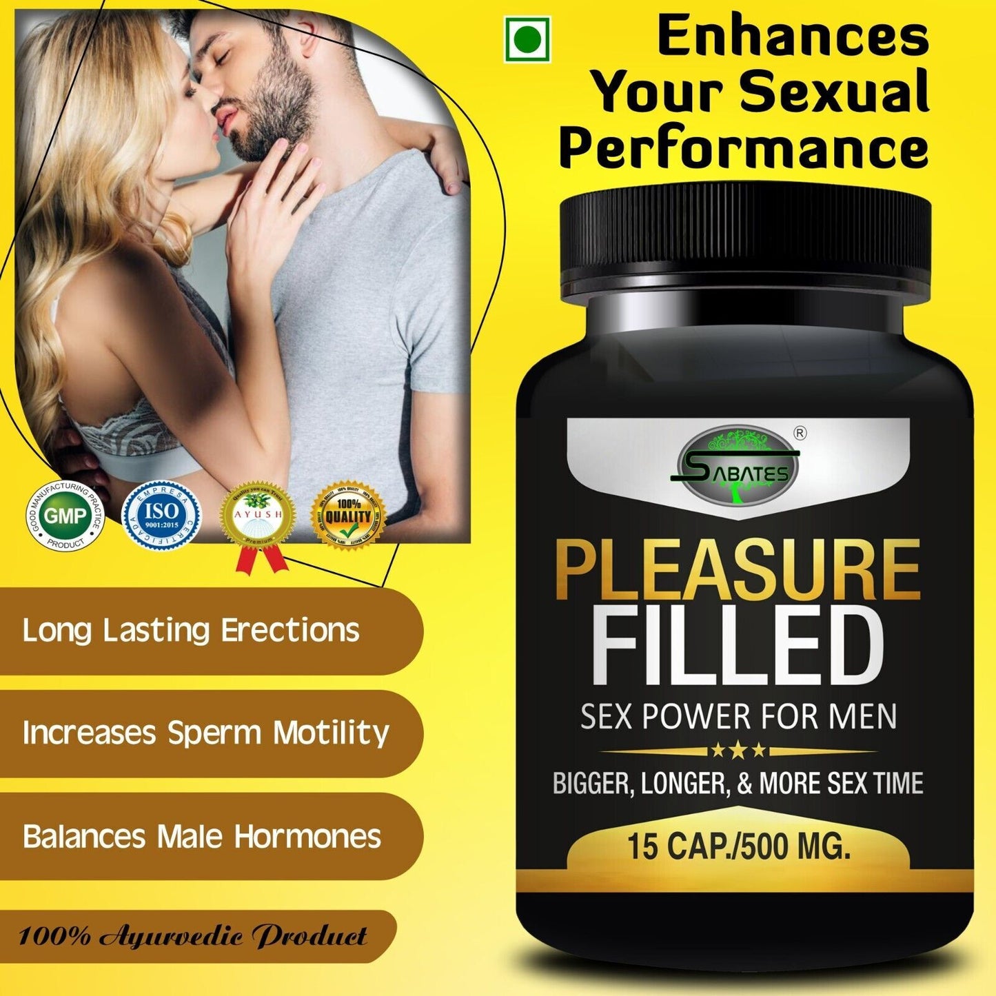 Pleasure Filled Sex Capsule Sexual Capsule Long Time Sex Power Long Size