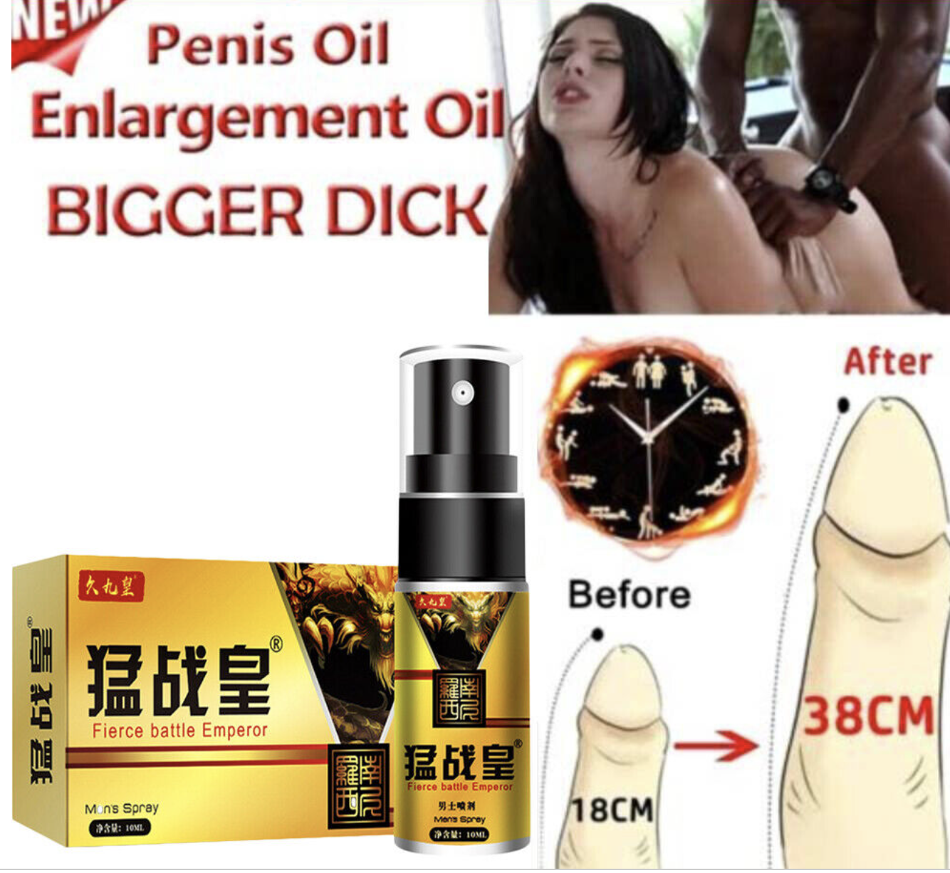 Men Sex Long-Lasting Cream Enhancement Enlargement Sexual Spray
