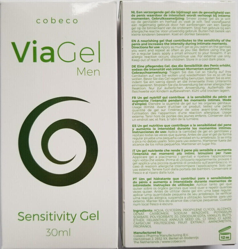 VIAGEL for MEN Sensitivity Penis Gel COBECO