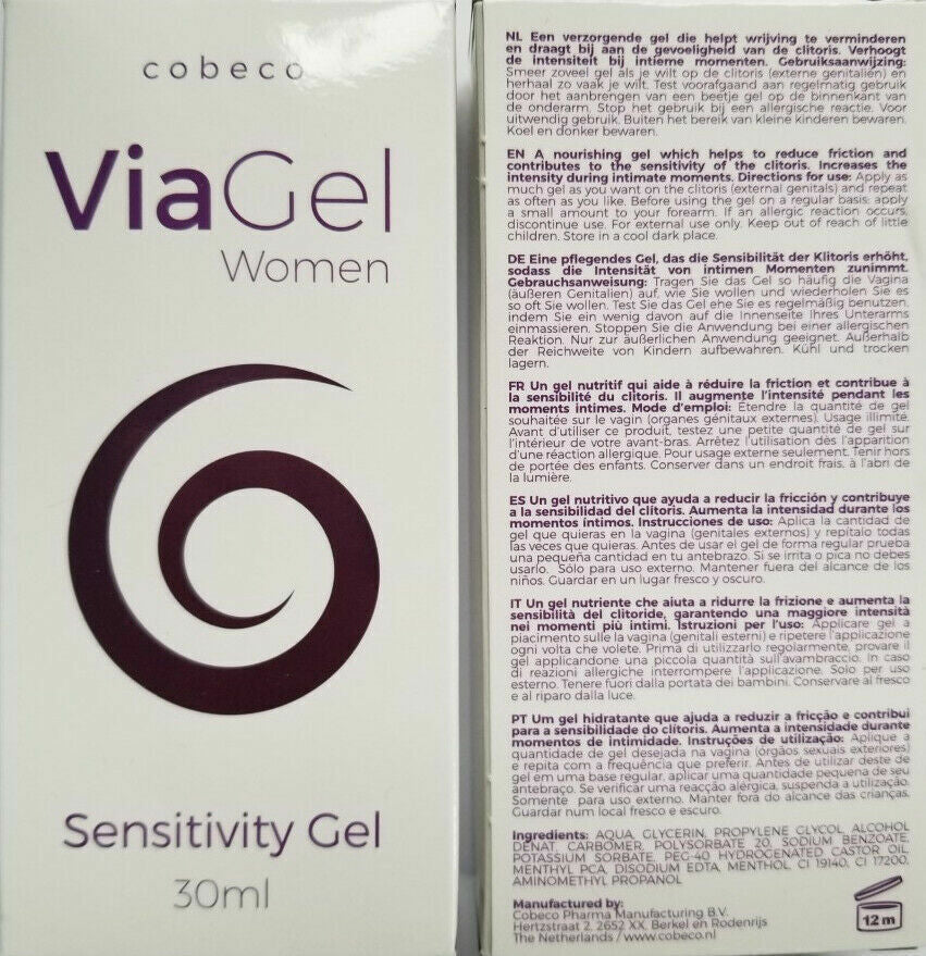 VIAGEL for WOMEN for HER Sensitivity Gel Cream Cobeco