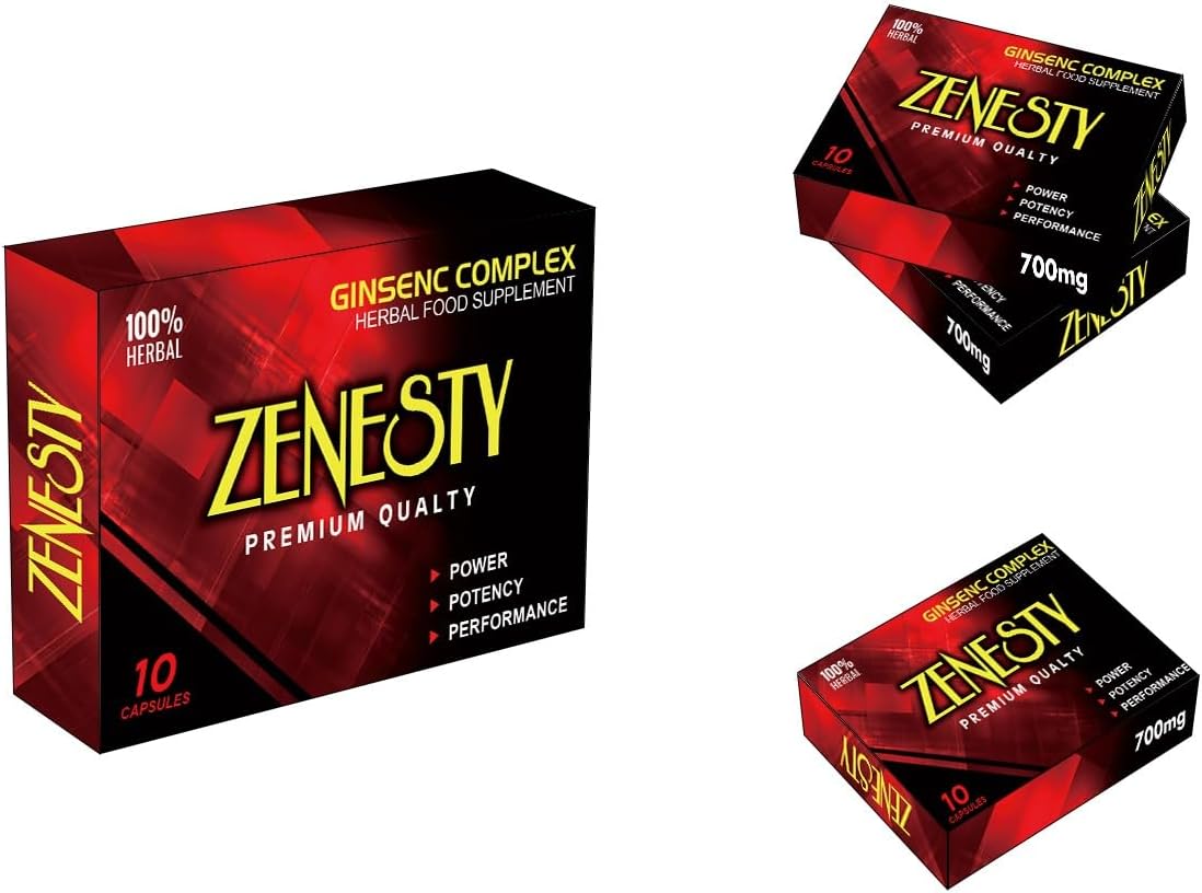 ZENESTY® - Enhance Your Performance - Extra Strength Performance Enhancing Pills, Stamina Endurance Booster Gold Supplement Pills for Men - 10 Ginseng Capsule