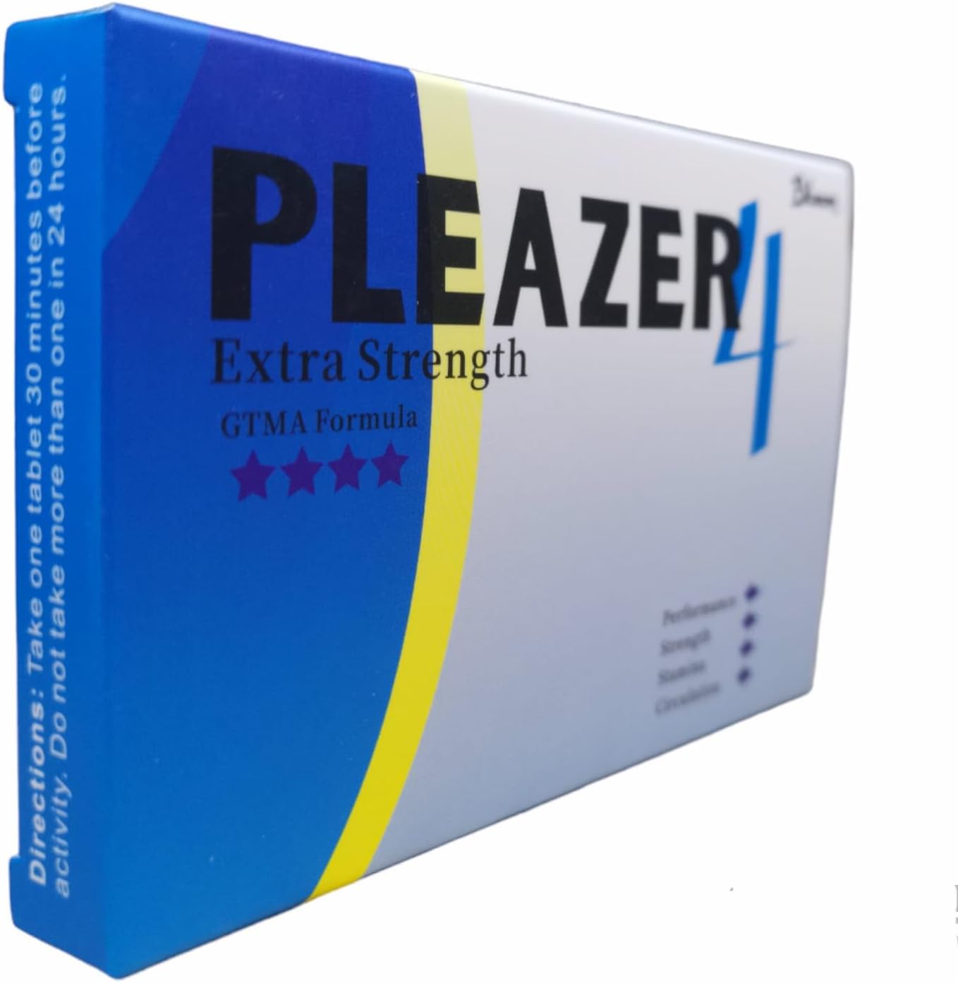 Pleazer | 40 Tablets | Male Performance Enhancement | Ginseng Maca Tribulus Arginine | Fast Effect | GTMA Formula | Natural Supplement | High Strength 800mg | Halal | Kosher