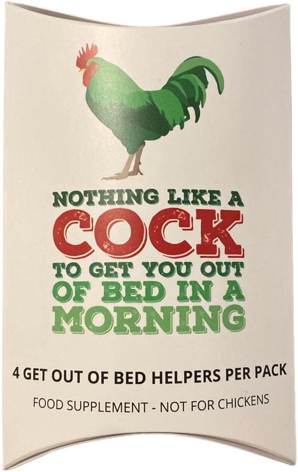 Sneaky Puff Adder Joke Box | 4 Ginseng Capsules Per Box | Xmas Gifts | Secret Santa | Birthdays | April Fools | Don't Be a Soft Cock | No Cocks were harmed in the making of this product (Morning Cock)