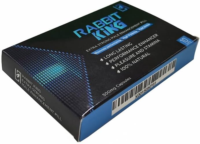 Rabbit King Male Performance Enhancer Extra Strong Fast Acton Supplement 10 Capsules 500mg