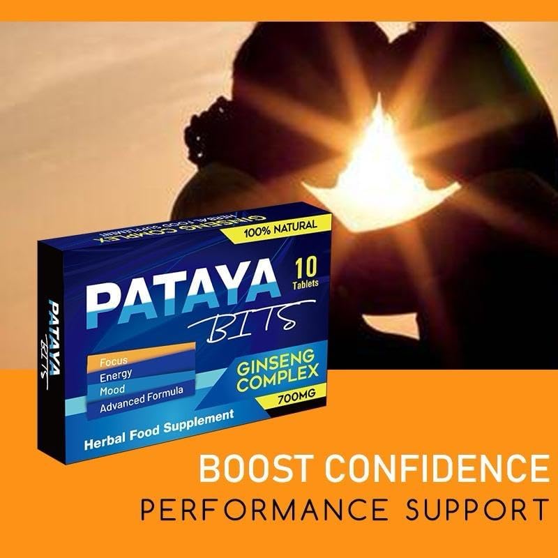 PATAYA BITS Stronger for Longer New Formula- Ultra Strong Performance Enhancing Pills, Stamina Endurance Booster Blue Supplement Pills for Men - 10 Ginseng 700MG Capsule