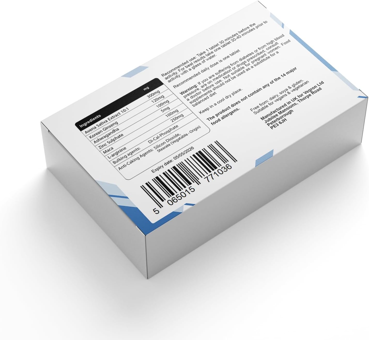 V Line Ocean Blue 20 Tablets. Premium Male Enhancement Support - Boosts Energy, Performance, and Stamina for Men - Safe, Effective, and All-Natural Pills