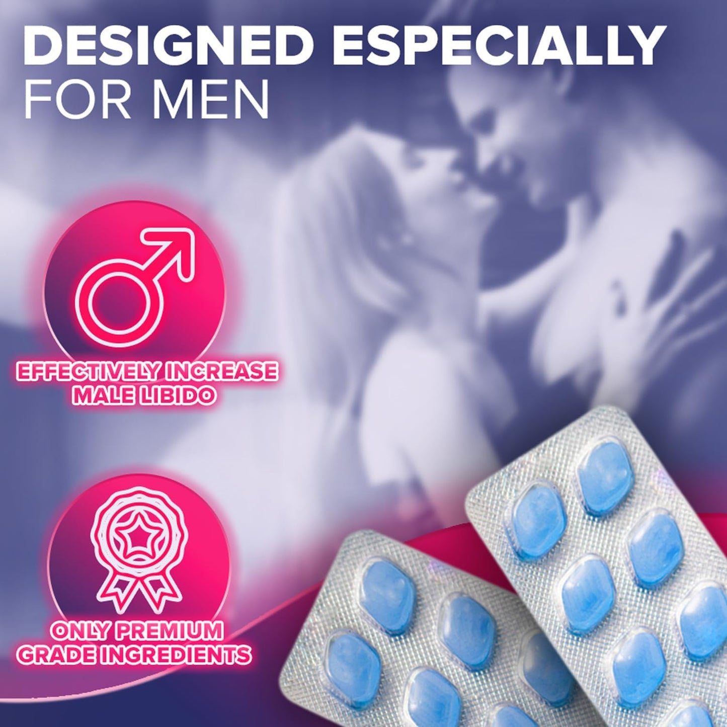 INSANE X 40 Pills for Men 100mg: Fast-Acting Enhanced Strength Supplements Tablets - Harder & Stronger - Prolonged High Performance - Energy & Male Enhancing - Herbal & Food Supplement UK