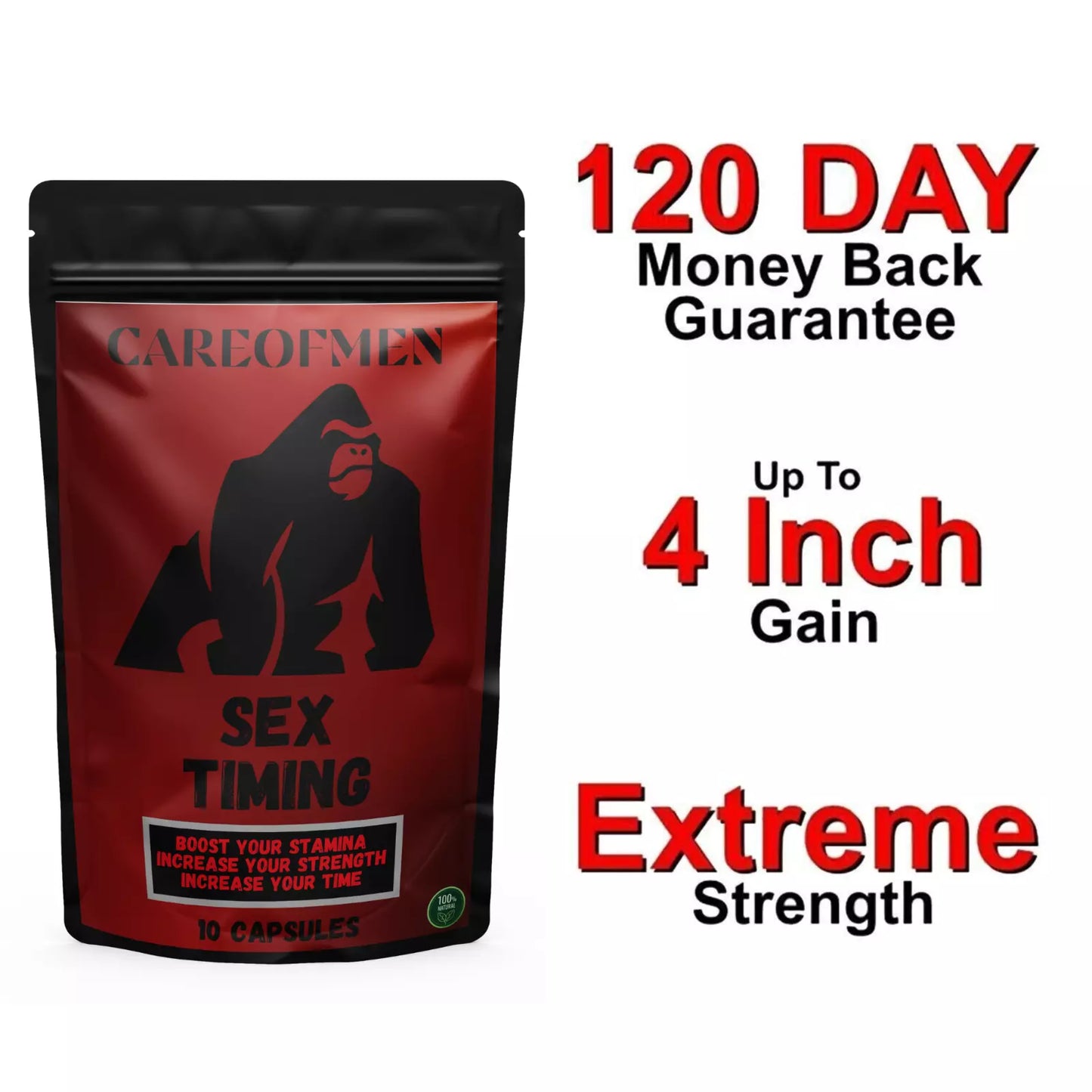 10 Male Enhancement, Sex Pills Drive Power Stamina Rock Hard Performance + FS