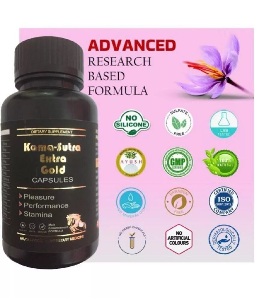 Dr Chopra Sutra Extra Gold Penis Enlarger Growth Capsule 60 Capsules