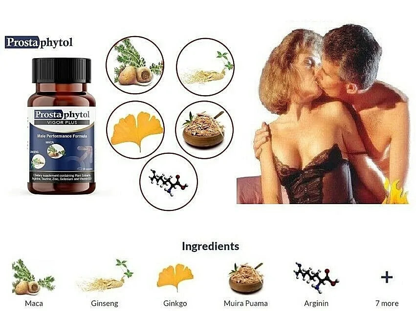 Prostaphytol VigorPlus Male Natural Performance Formula 30 caps For Male Potency