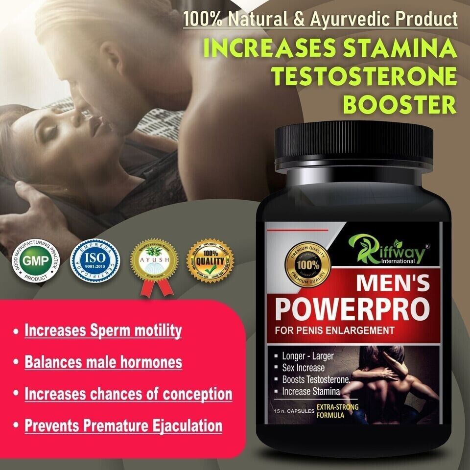 Riffway Men's Powerpro Sex Pills More Sperm Cum Vitality Super Strong Sex Men-15