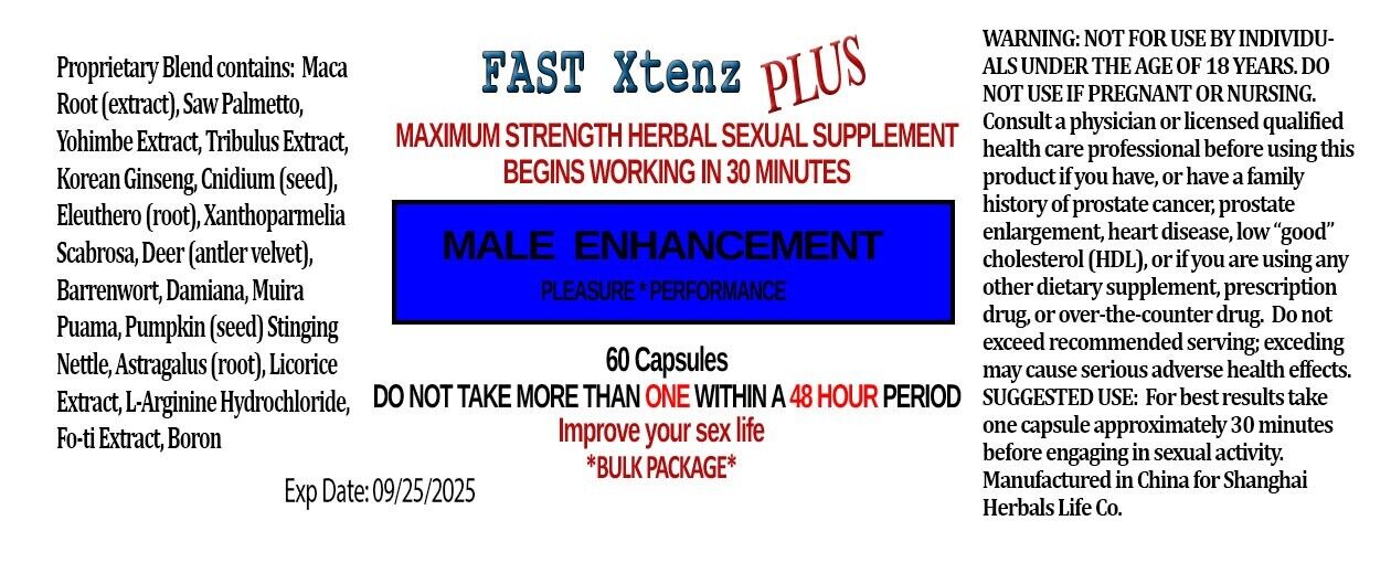 Fast Xtenz (10 Pills) - Male Enhancement Sex Pills - Stay Hard When You Choose