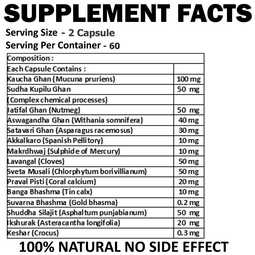 Pro Hard Gold Male Performance Enhancement 60 Pills - Dietary Supplement For Men