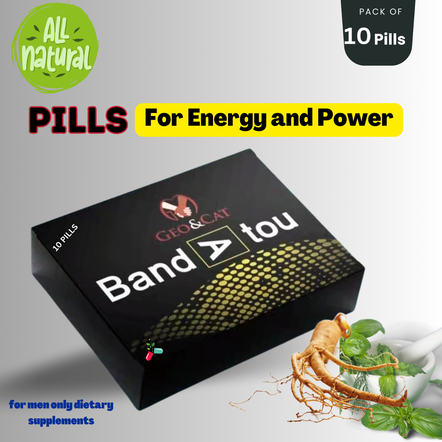 Testosterone Booster Male ENHANCEMENT Sex & Muscle Growth 10 Pills