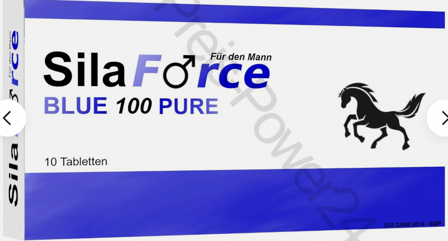 ⭐⭐⭐⭐⭐ SILAFORCE - FOR MEN ~ 10 TABLETS - BLUE HERBAL 100 B ⭐⭐⭐⭐⭐