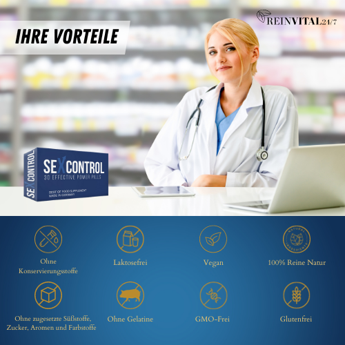 SEXCONTROL POTENCY SEX EROTIC FOR MEN EXTRA STRONG FORMULA 30+15 CAPSULES