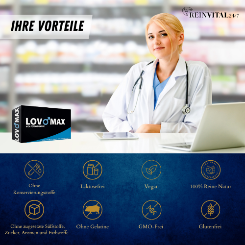 3 +2 ~ 150 Extra strong sexual enhancer POTENCY Lovomax men from Germany