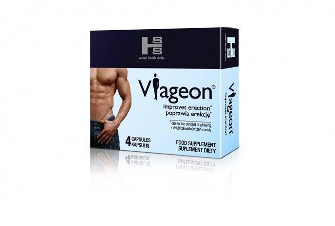 Viageon 4 capsules, potency agent for men erection agent l Herbal potency pills