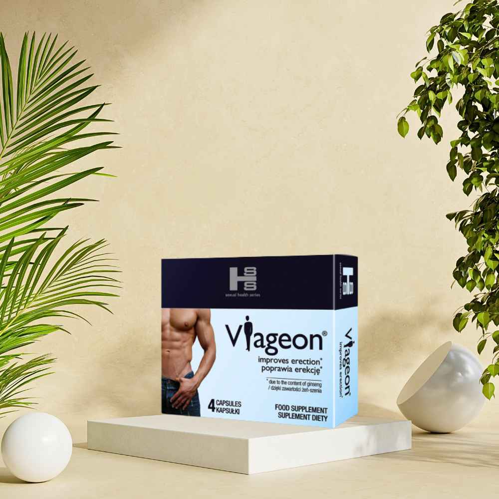 Viageon 4 capsules, potency agent for men erection agent l Herbal potency pills