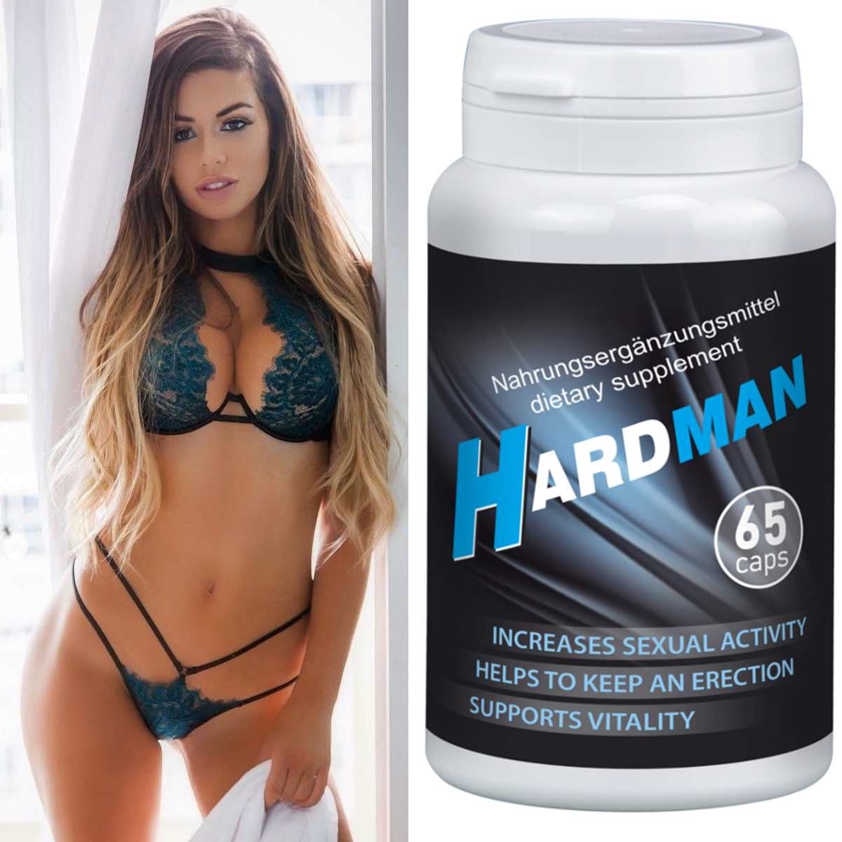 HARDMAN ® Increase Penis Size Member XXL Your Even Vigrax Maxatin Eron Plus
