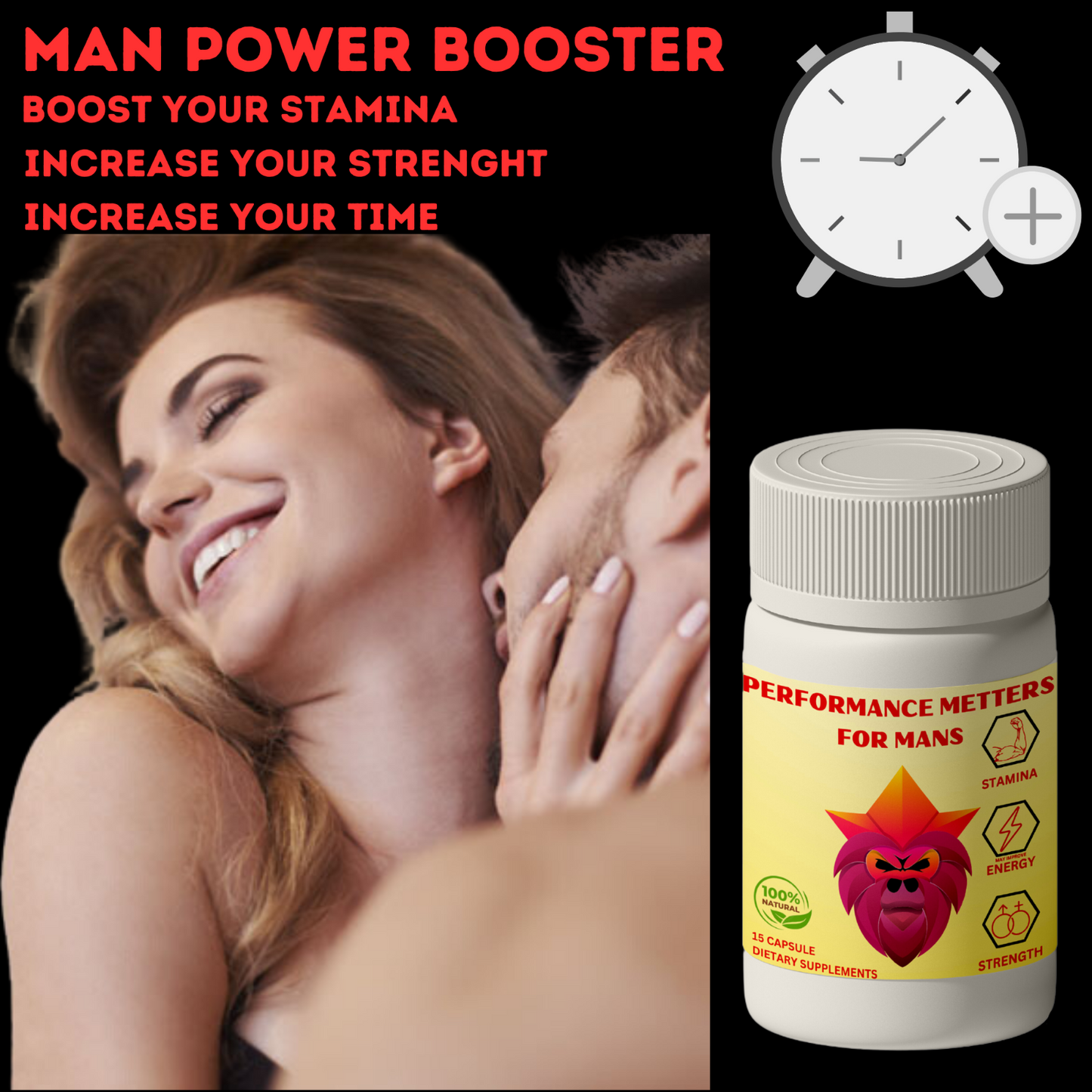 15 PERFORM PILLS FOR MEN MASCULINE ENDURANCE PERFORMANCE