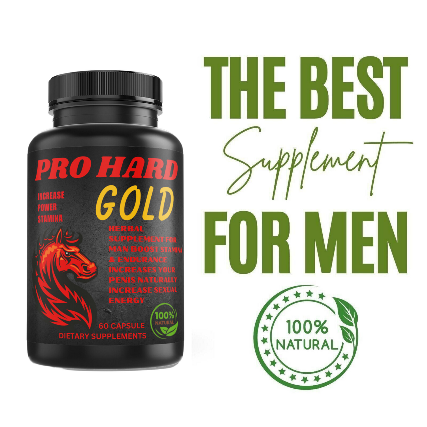 Herbal Sex Capsules for Sexual Power, Stay Hard, Last 60 Pills