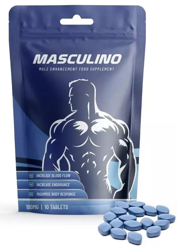 Masculino Herbal Male x10 Tablets 100mg Supplement for MEN. B|ue Pi||