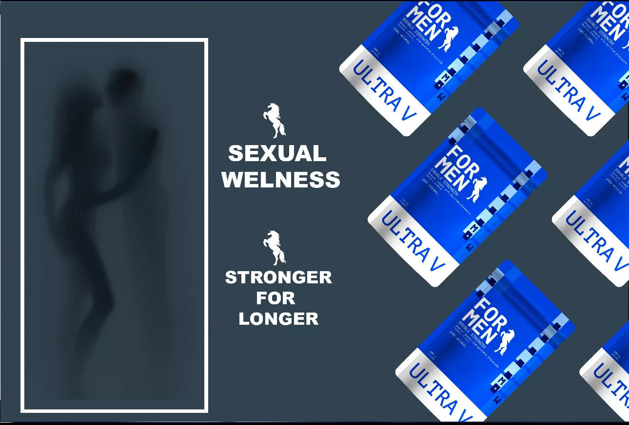 V MAN PLUS 100mg Natural Food Supplement For Men Performance Enhancement Booster