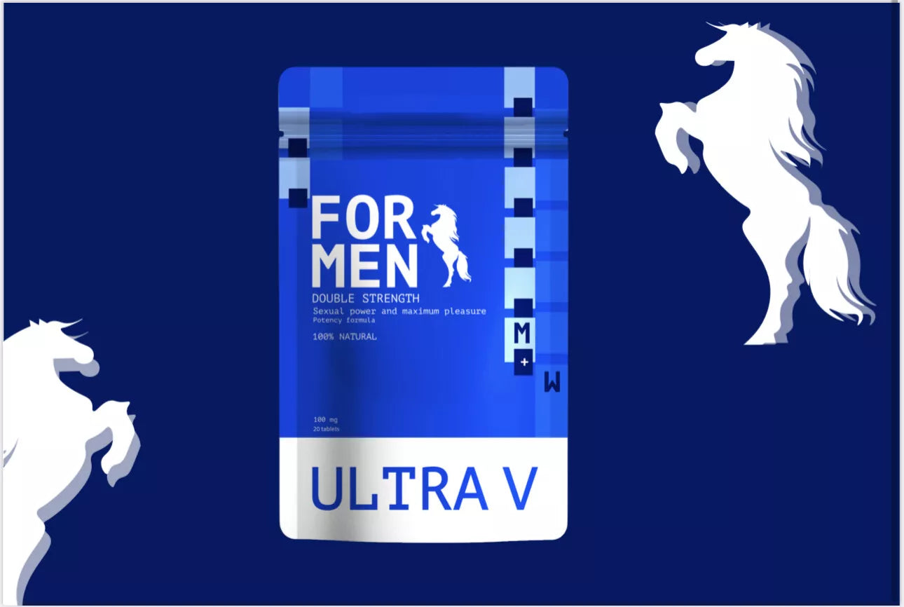 V MAN PLUS 100mg Natural Food Supplement For Men Performance Enhancement Booster
