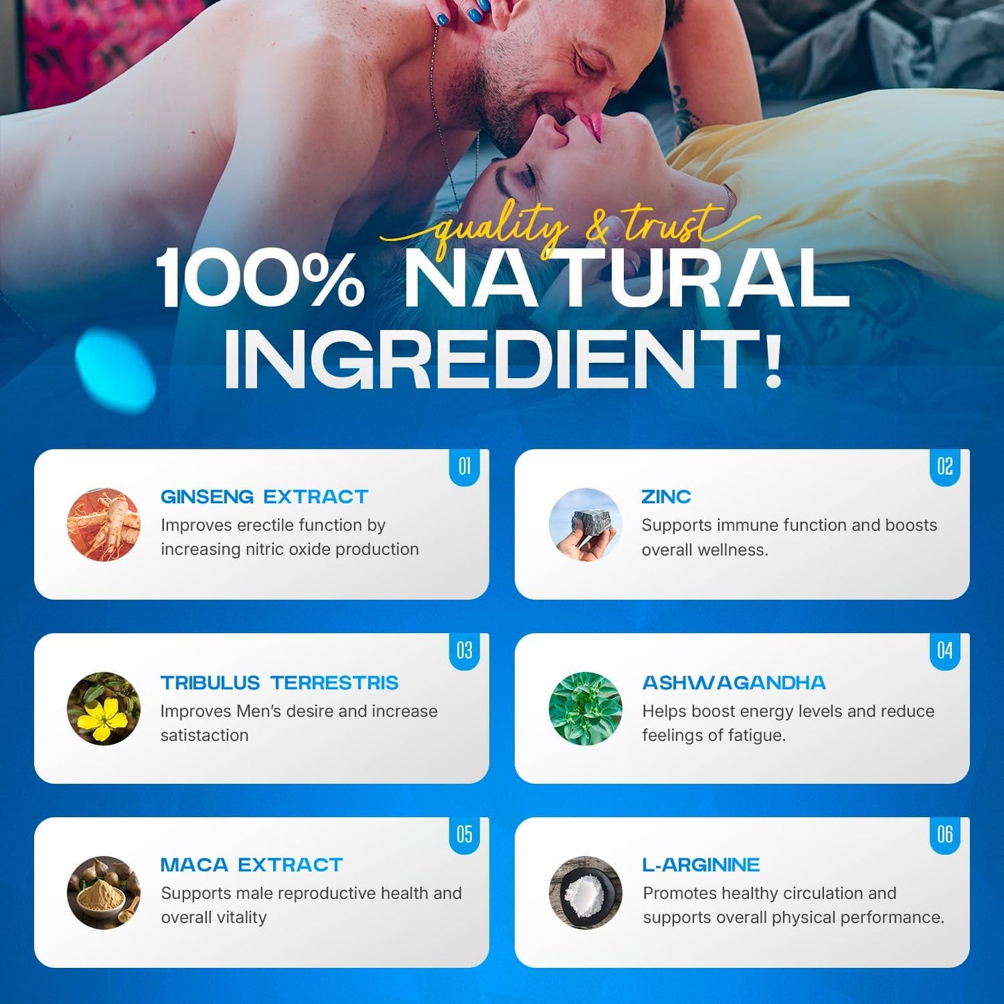 Bon Erex - 10 Pale Blue Pills for Men 100mg | Boosted Energy & Extended Duration | Support Strength, Firmness & Stamina | Natural Formula for Confident Performance | Herbal and Natural Supplement
