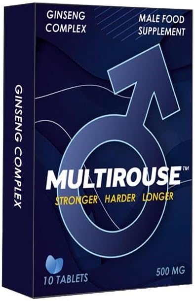 MUTLIROUSE 500mg | Stronger | Longer | Harder | Performance | Extra Strength Enhancing Tablets | Stamina Endurance Booster Supplement for Men | 10 Ginseng Tablets
