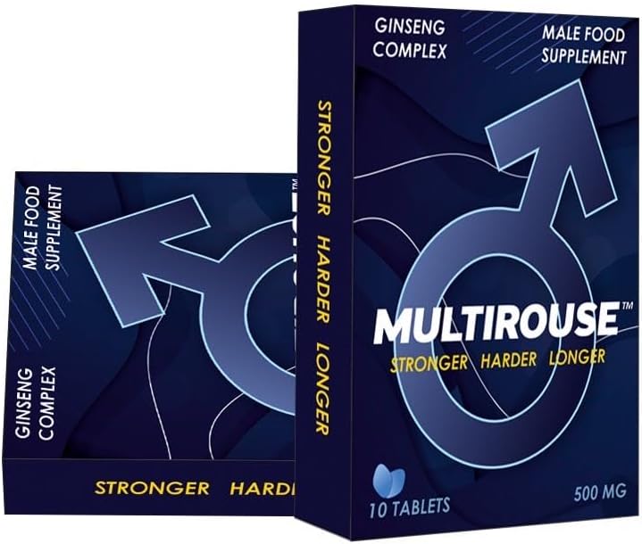 MUTLIROUSE 500mg | Stronger | Longer | Harder | Performance | Extra Strength Enhancing Tablets | Stamina Endurance Booster Supplement for Men | 10 Ginseng Tablets