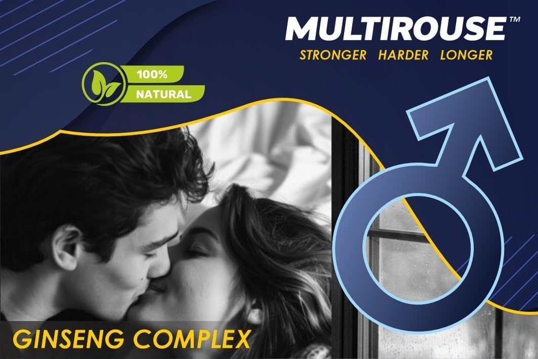 MUTLIROUSE 500mg | Stronger | Longer | Harder | Performance | Extra Strength Enhancing Tablets | Stamina Endurance Booster Supplement for Men | 10 Ginseng Tablets