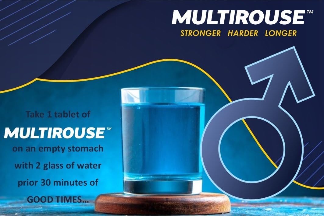 MUTLIROUSE 500mg | Stronger | Longer | Harder | Performance | Extra Strength Enhancing Tablets | Stamina Endurance Booster Supplement for Men | 10 Ginseng Tablets
