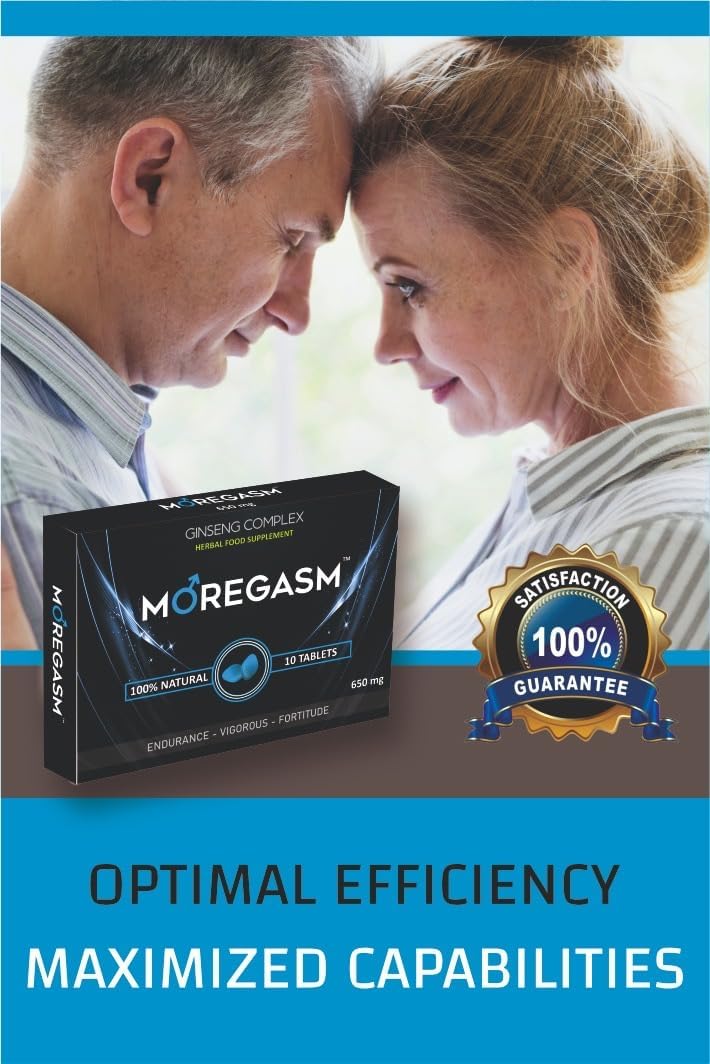 MOREGASM™ - Unleash More Longer | More Harder, More Stronger Performance | Stamina Endurance Booster Blue Herbal Supplement Tablets for Men | 10 Ginseng Tablets