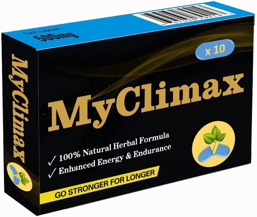 MyClimax - Blue Herbal Energy Supplement for Men, Ginseng, Maximum Energy & Stamina
