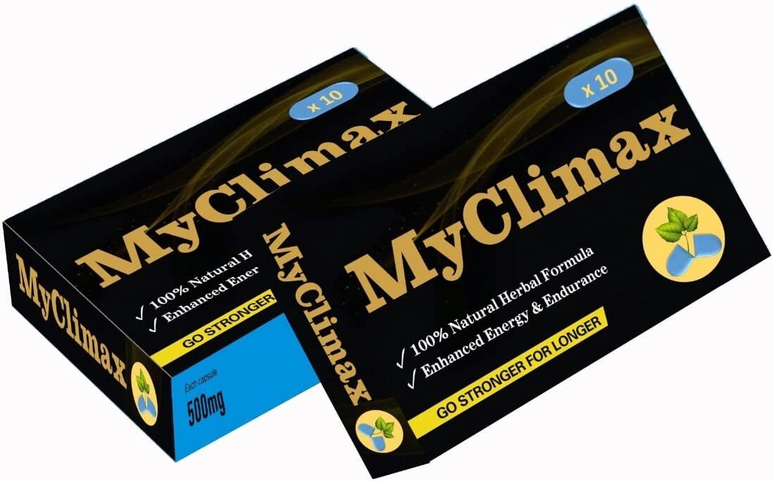 MyClimax - Blue Herbal Energy Supplement for Men, Ginseng, Maximum Energy & Stamina