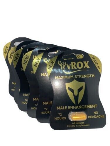 V rox pills male enhancement, men sex pills, strong natural energy booster 10 Pills