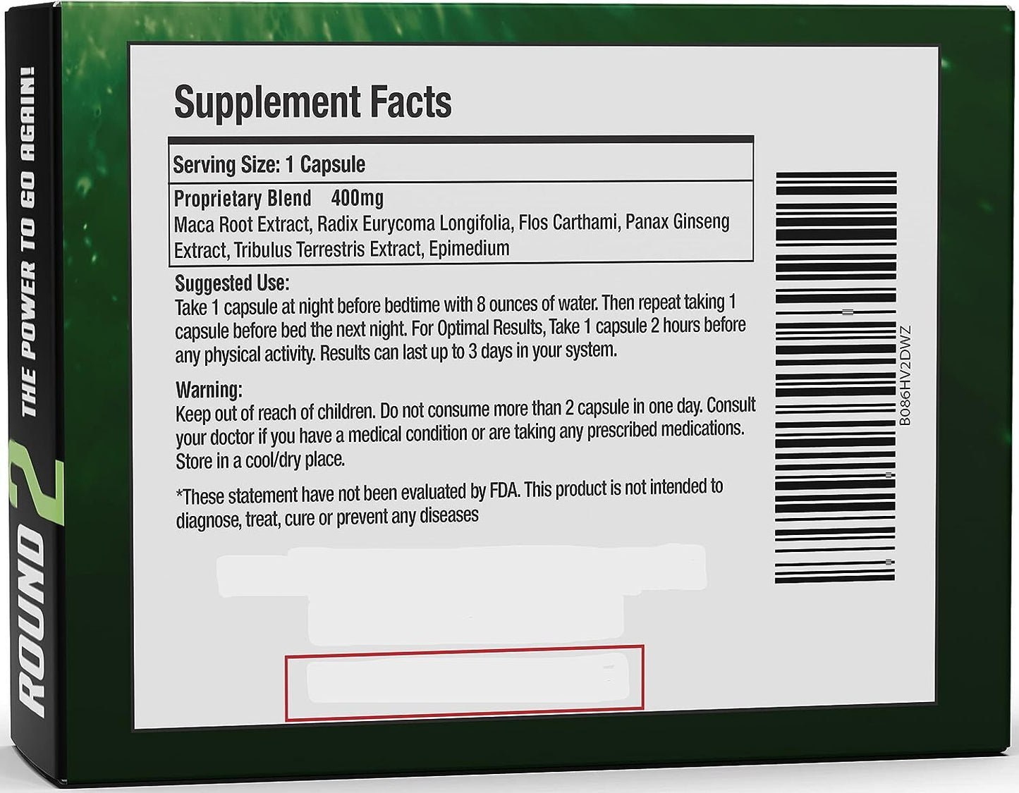 Round 2 - All Natural Energy, Strength & Endurance (10 Caps)
