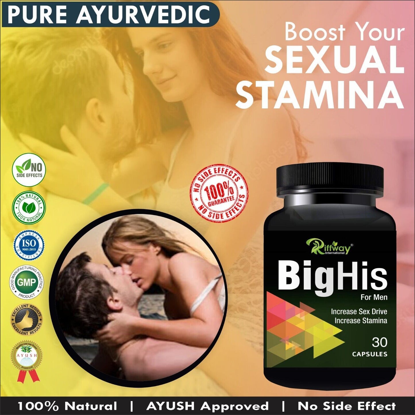 Sabates BigHis Ayurvedic Sex Power Medicine For Unbeatable Performance 30 Capsule