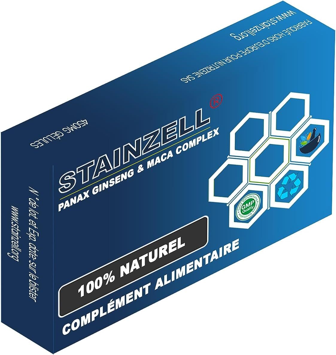 Stainzell - Panax Ginseng & Maca Dietary Food Supplement [12 Capsules]