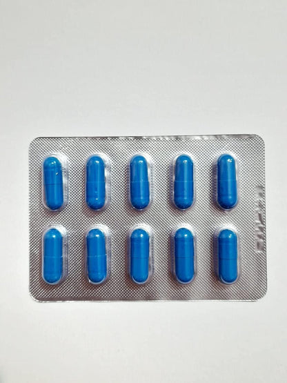 10 high-dose blue tablets. Man maximum strength. Fast. Long - Blue Power of nature. Developed in collaboration with international experts. Herbal active ingredients.