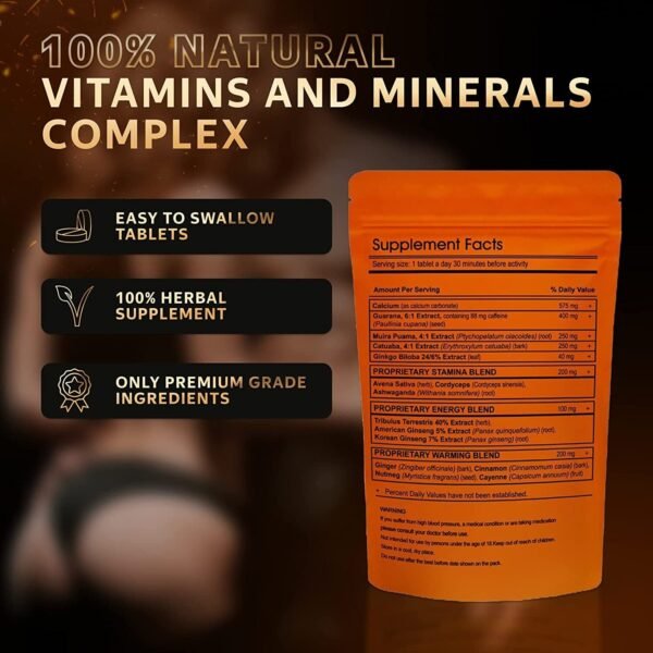 ESSENCEX™10 Pills 100mg Package Extra Strength Ginseng Herbal Supplement for Men | Performance Enhancing Pills | Stamina Endurance | Yellow Sex Pills for Men | Male High Erection and Potency Booster