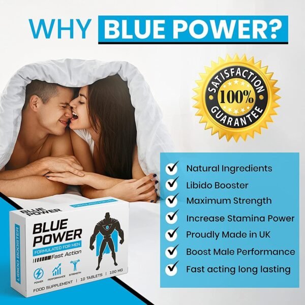Blue Power 10 Pills 100mg - Designed to Boost High Stamina, Performance & Prolonged Results.⭐️⭐️